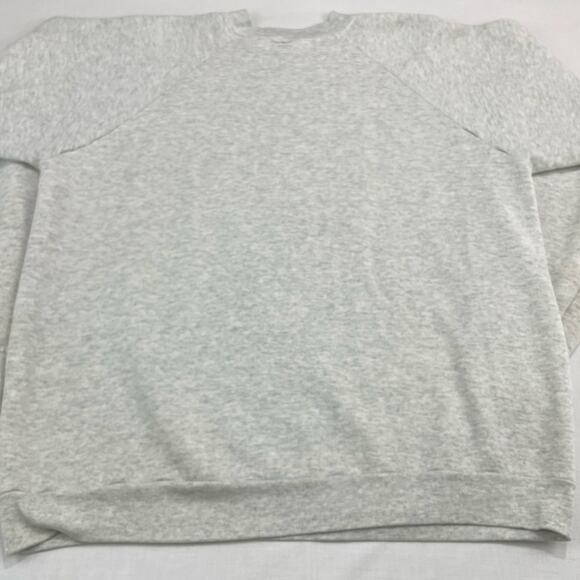 VTG 90s FOL Floral Graphic Sweatshirt size XL Roses USA Cottage Gray - Picture 4 of 9